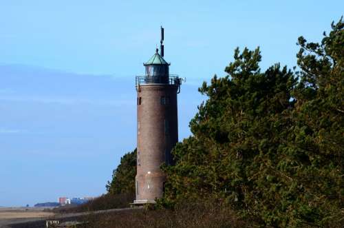 Lighthouse North Sea Wadden Sea Nordfriesland Watts