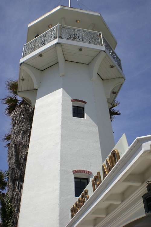 Lighthouse White Beacon Sky