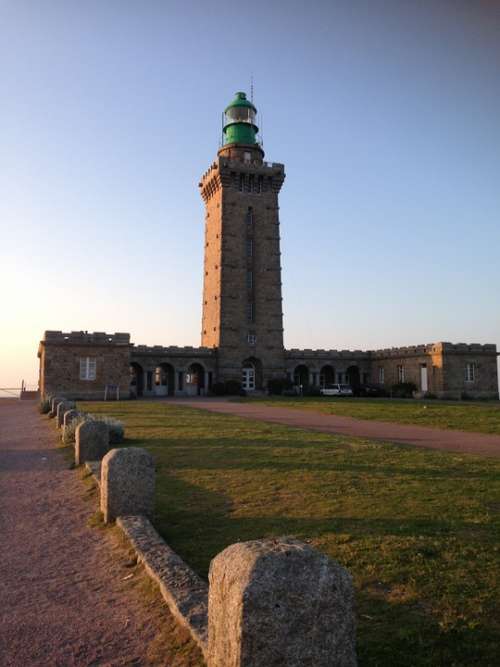 Lighthouse Sea Brittany Landscape Sides