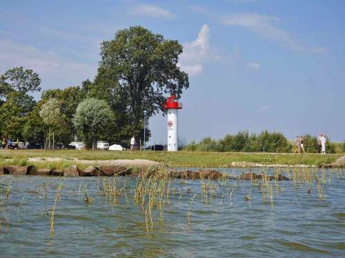 Lighthouse Baltic Sea Tower Coast Summer Landscape