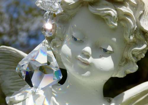 Little Elf Crystal Romance Garden Statue Atmosphere