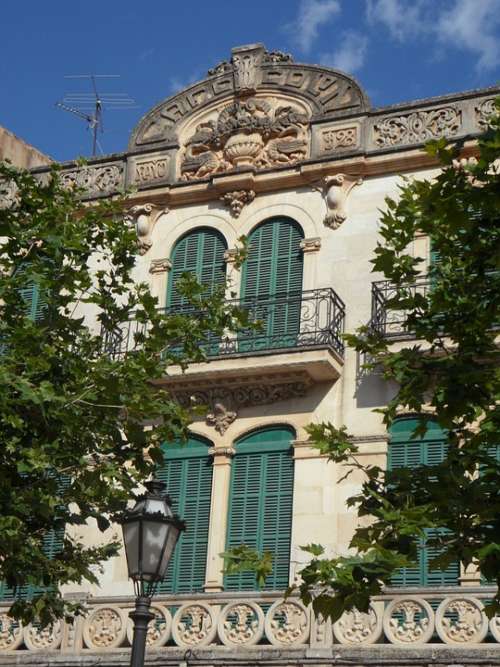 Llucmajor Art Nouveau Facade Bowever House Facade