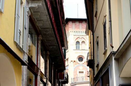 Locarno Historic Center Alley Architecture Ticino