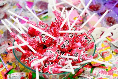 Lollipops Candy Bullets