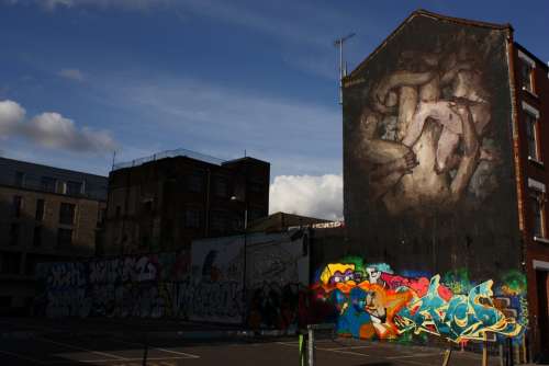 London Brick Lane City Graffiti Architecture Wall