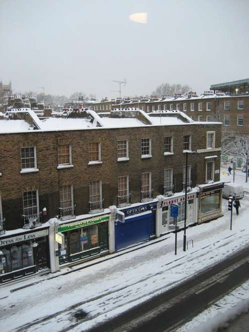 London Street Snow Winter Cold Snowy