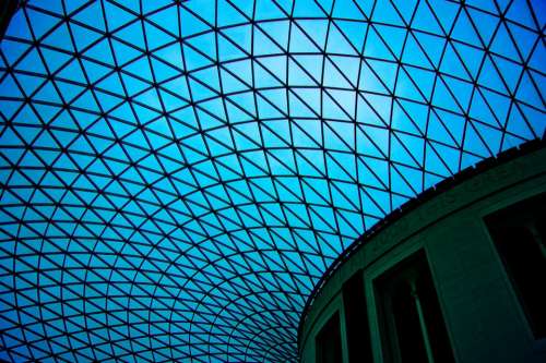 London Museum Blue Ceiling Architecture Structure