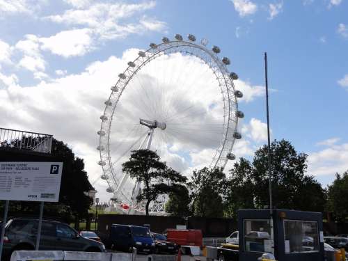 London Eye Big Wheel Ferris Wheel Urban City