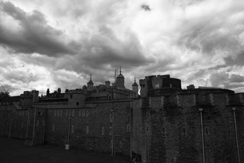 London Tower Castle Sky Grey Dramatic London