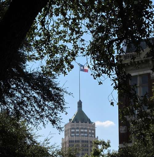 Lone Star Flag Emily Morgan Hotel San Antonio Texas