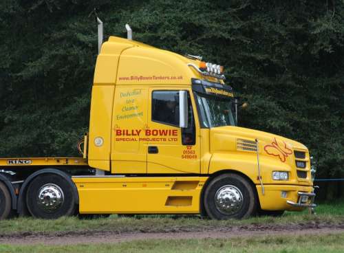 Lorry Truck Cab Haulage Transportation Yellow