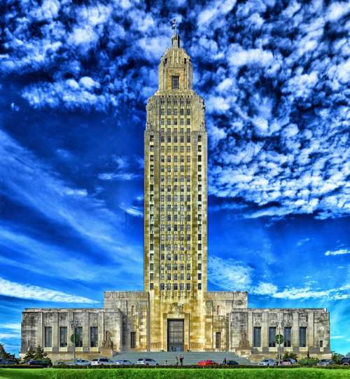 Louisiana Baton Rouge State Capitol Building Hdr