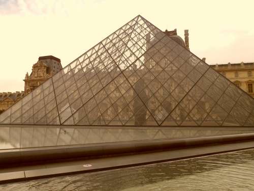 Louvre Paris Pyramid France Museum Glass Pyramid