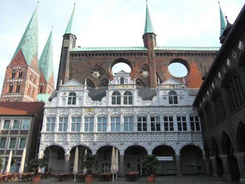 Lübeck Hanseatic City Town Hall Historically