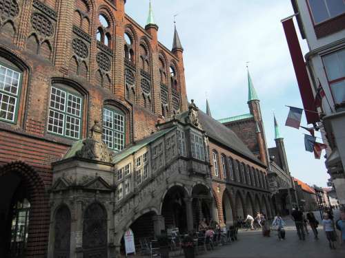 Lübeck Hanseatic City Town Hall Historically