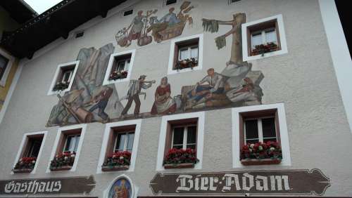 Lüftlmalerei Facades Painting Frescos Upper Bavaria