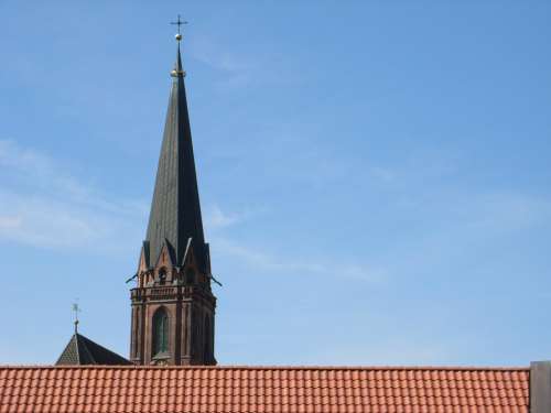 Lüneburg Roofs Church Building Spire