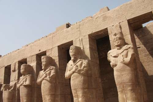 Luxor Temple Egypt Pharaohs Temple Complex Statue