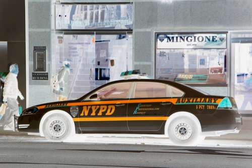 Machine Motorist Auto Road New York Police