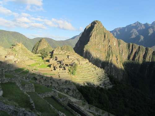 Machu Picchu Peru Village Mountains Incas Culture