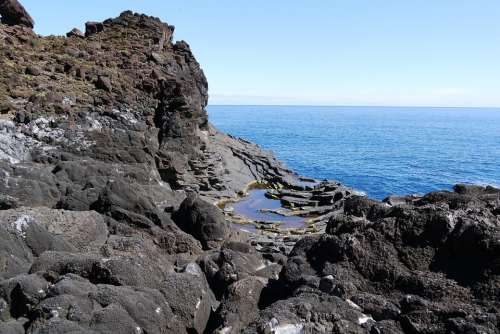 Madeira Coast Atlantic Sea Rocky Coast Seixal