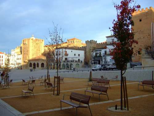 Main Square Cáceres Extremadura Spain