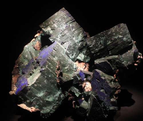 Malachite Azurite Mineral Rock Stone Crystals