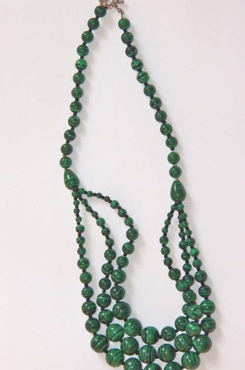 Malachite Necklace Gems Jewelry Green Jewel