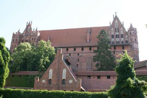 Malbork Poland Castle Medieval Europe Old