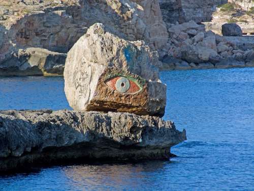 Mallorca Bay Sea Rock Eye