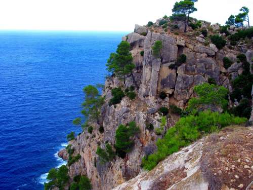 Mallorca Sierra Tramuntana Coast Sea Blue Water