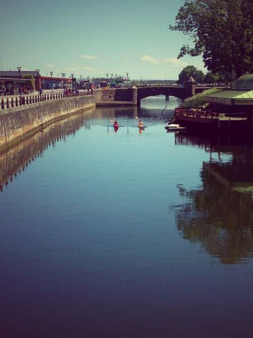 Malmo Sweden Train Station City Water Skane River