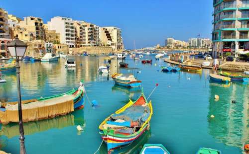 Malta Waterway Dock Water Sky Country Outside