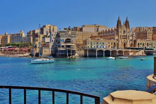 Malta Architecture Outside Water Boats Ships