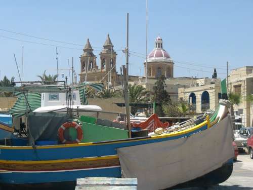 Malta Boat Colors Landscape