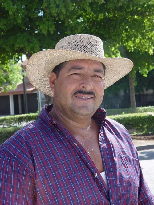 Man Work Heat Sweat Sinaloa Hat Moustache