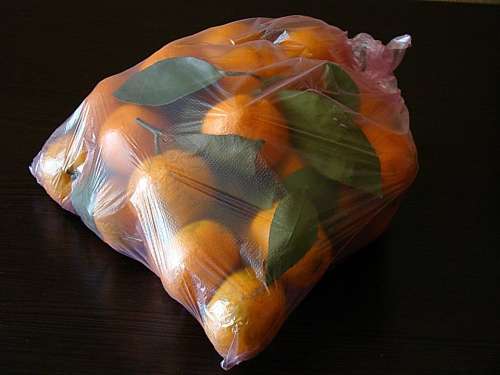 Mandarins Leaves Package Packaging Transparent