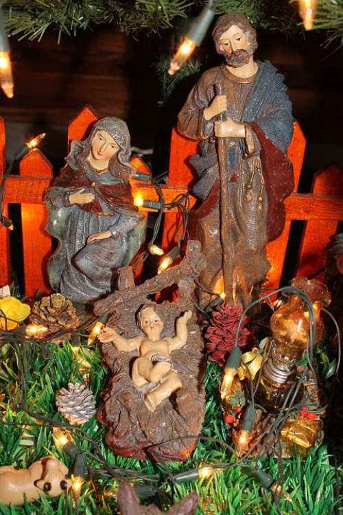 Manger Jesus Family Christmas Birth Nativity