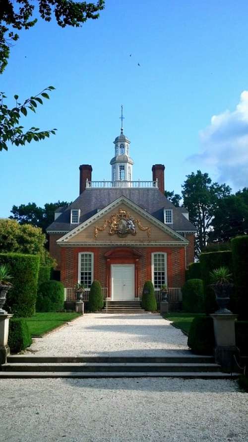 Mansion Williamsburg Virginia Colonial House