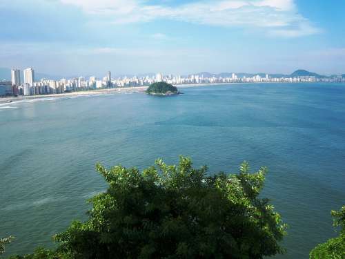 Mar Sky São Vicente Skyline Fullness Life Joy