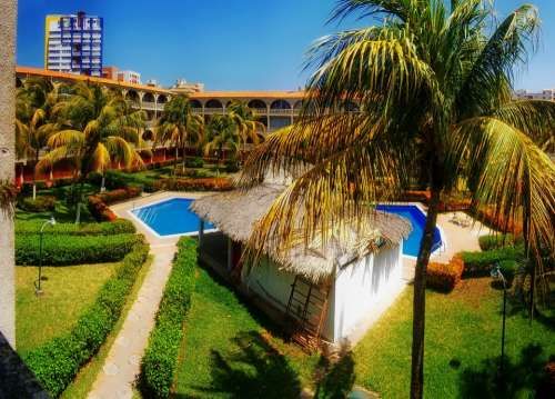 Margarita Island Hotel Resort Palm Trees Tropics