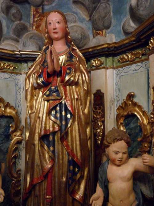 Maria Virgin Madonna Christianity Statue Holy