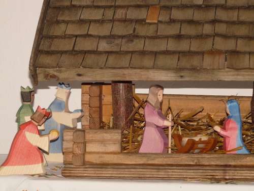 Maria Jesus Child Crib Joseph Holy Three Kings