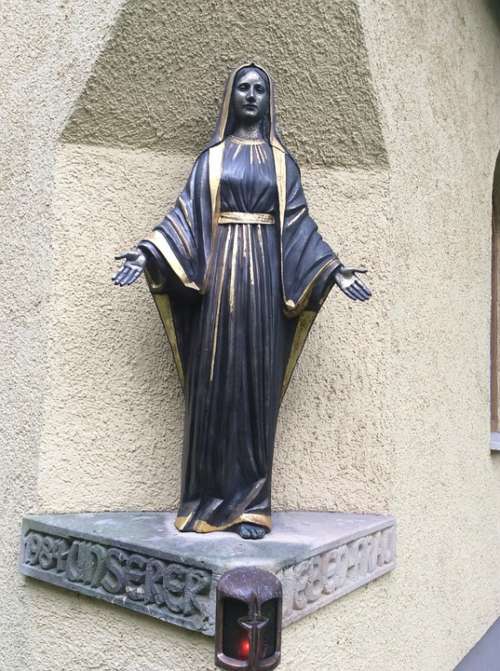 Maria Church Pray Christian Christianity Statue