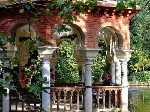 Maria Luisa Park Seville Pond Andalusia Spain