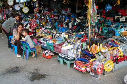 Market Thailand Asia Arm Road All Kinds Of Things
