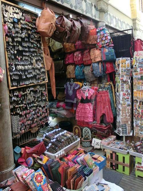 Market Granada Spain Leather Jewellery