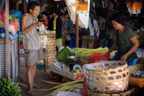 Market Market Woman Kund Man Woman Bali