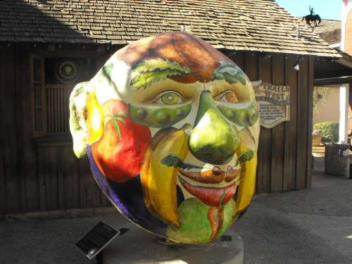 Mask Man Face San Diego Sculpture Art
