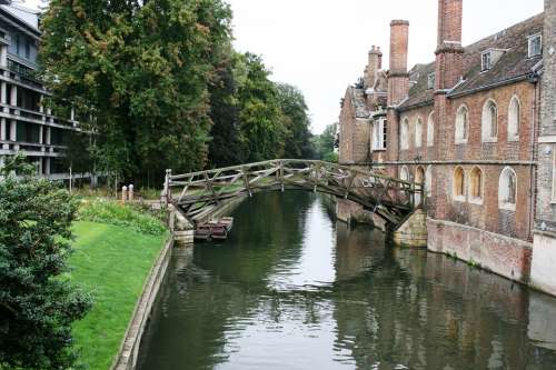 Mathematical Bridge Channel Cambridge England